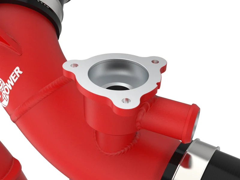 aFe 23-24 Toyota Sequoia V6-3.4L Hybrid BladeRunner 2.5in Aluminum Hot Charge Pipe - Red - Image 6