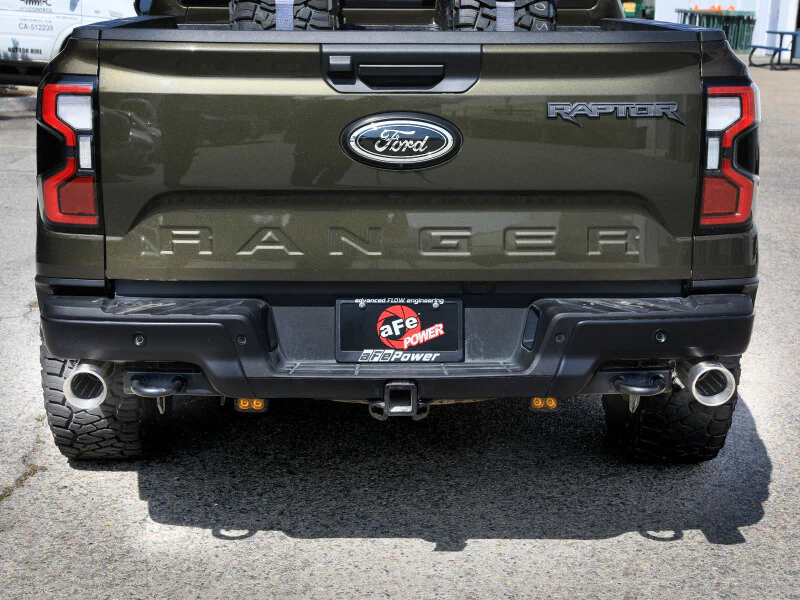 aFe 24-25 Ford Ranger Raptor Vulcan Series 3in 304 SS Cat-Back Exhaust w/ Polished Tips - Image 5
