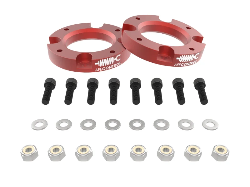 aFe 24-25 Toyota Tacoma CONTROL 1.5in Leveling Kit - Red - Image 4