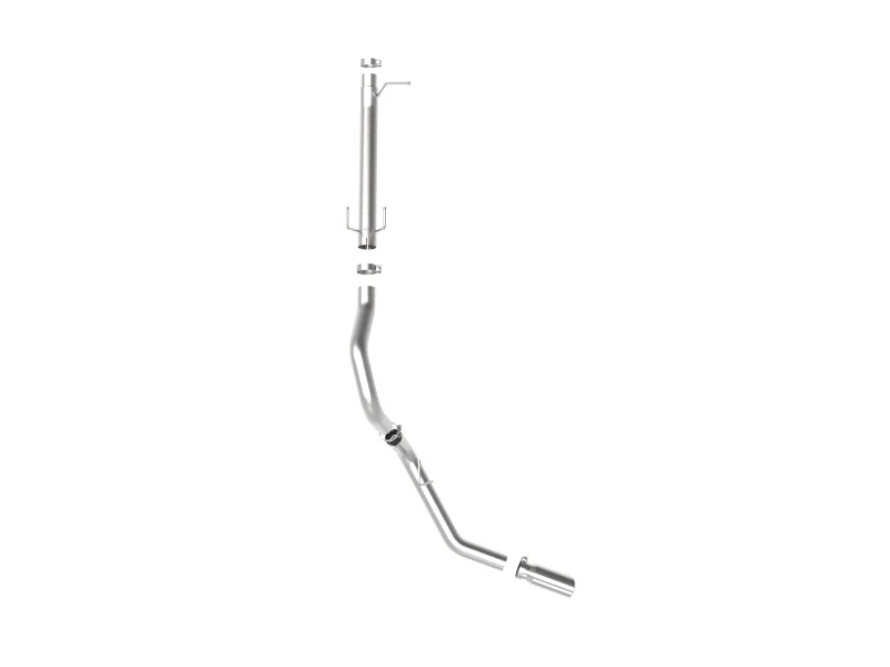 aFe Apollo GT Series 3-1/2in 409 SS Axle-Back Exhaust 17-20 Ford F-250/F-350 Polished Tip No Muffler - Image 4