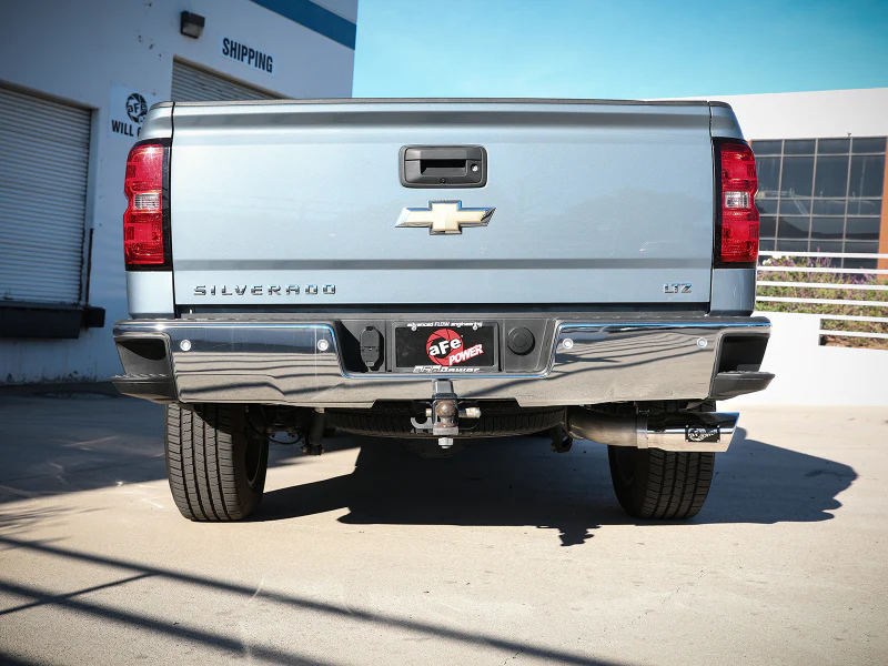 aFe Apollo GT Series 4in 409SS Cat Back Exh System Polished Tip 14-18GM Silverado 1500 V8-6.2L - Image 3