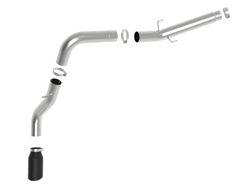 aFe ATLAS 5in Alum Steel DPF-Back Exhaust System w/Black Tip 19-20 Ram Diesel Trucks L6-6.7L (td) - Image 5