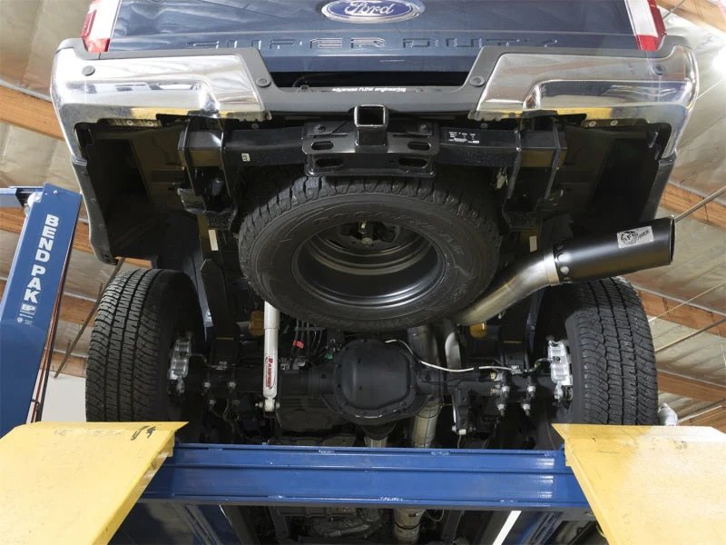 aFe ATLAS 5in DPF-Back Alum Steel Exhaust System w/Black Tip 2017 Ford Diesel Trucks V8-6.7L (td) - Image 3