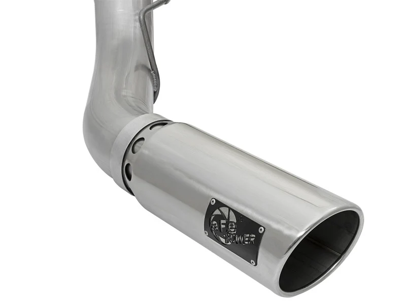 aFe ATLAS 5in DPF-Back Alum Steel Exhaust System w/Polished Tip 2017 Ford Diesel Trucks V8-6.7L (td) - Image 5