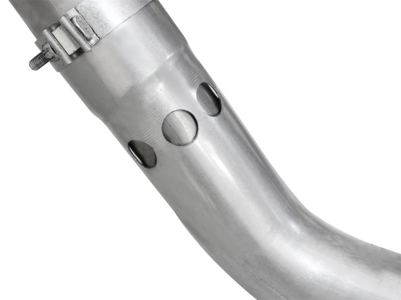 aFe Atlas Exhaust 4in DPF-Back Exhaust Aluminized Steel Polished Tip 11-14 ford Diesel Truck V8-6.7L - Image 3