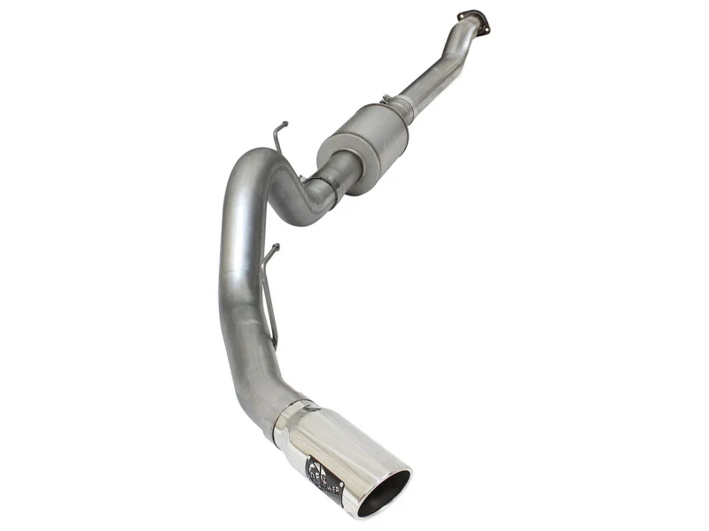 aFe Atlas Exhausts 4in Cat-Back Aluminized Steel Exhaust 2015 Ford F-150 V6 3.5L (tt) Polished Tip - Image 2