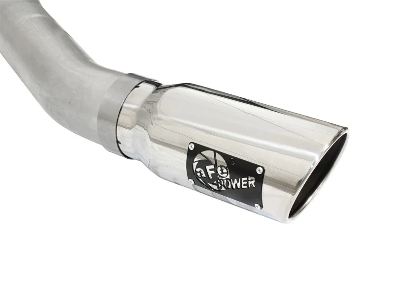 aFe Atlas Exhausts 4in Cat-Back Aluminized Steel Exhaust 2015 Ford F-150 V6 3.5L (tt) Polished Tip - Image 5