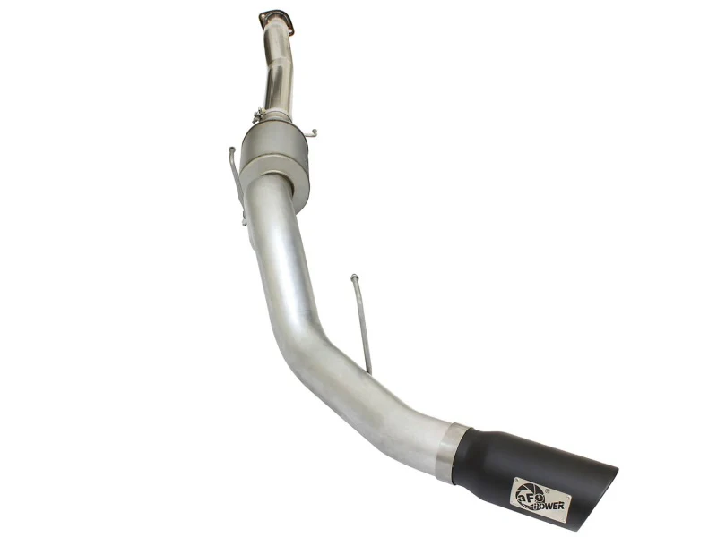 aFe Atlas Exhausts 4in Cat-Back Aluminized Steel Exhaust Sys 2015 Ford F-150 V6 3.5L (tt) Black Tip - Image 3