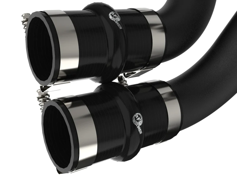 aFe BladeRunner 21-22 Ford F-150 Ecoboost V6-3.5L(tt) Aluminum Hot and Cold Charge Pipe Kit Black - Image 5