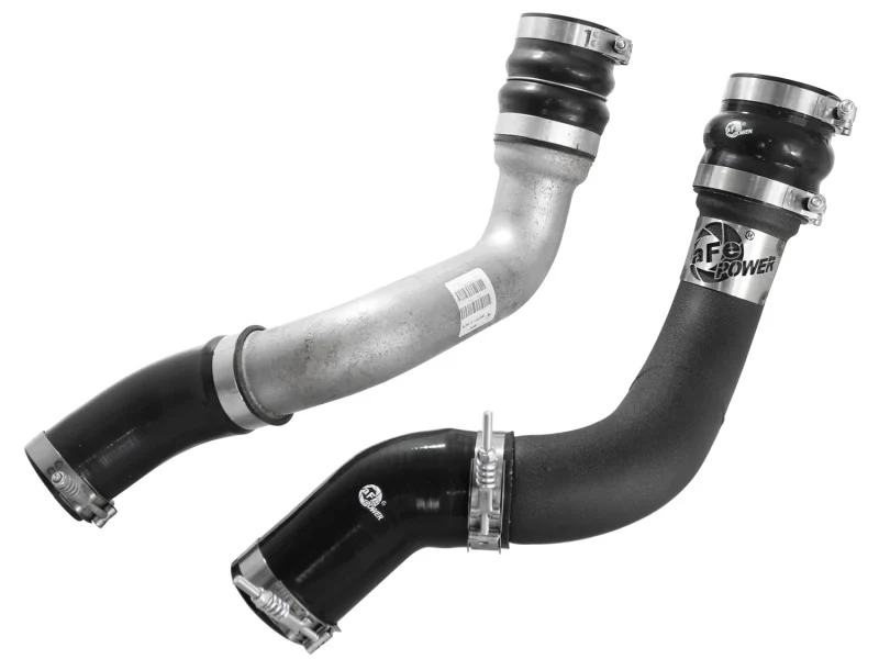 aFe BladeRunner 3in Black Intercooler Tubes Hot & Cold Side Kit for 13-14 Dodge RAM Diesel 6.7L (td) - Image 6