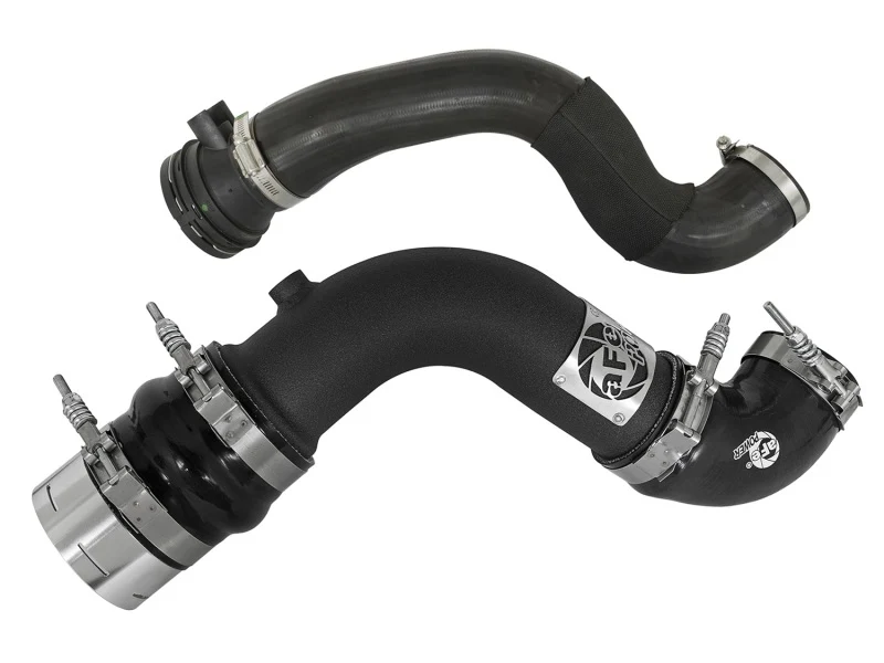 aFe Bladerunner 3in Hot and Cold Side Black Intercooler Tubes 2017 Ford Diesel Trucks V8 6.7L (td) - Image 13