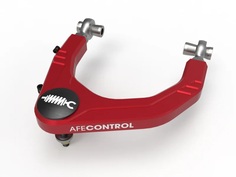 aFe Control 05-23 Toyota Tacoma Upper Control Arms - Red Anodized Billet Aluminum - Image 3