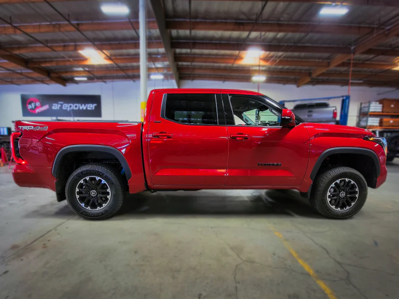 aFe CONTROL 1.875 IN Leveling Kit 22-23 Toyota Tundra - Red - Image 2