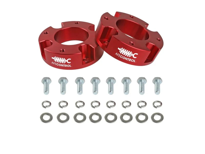 aFe CONTROL 1.875 IN Leveling Kit 22-23 Toyota Tundra - Red - Image 5