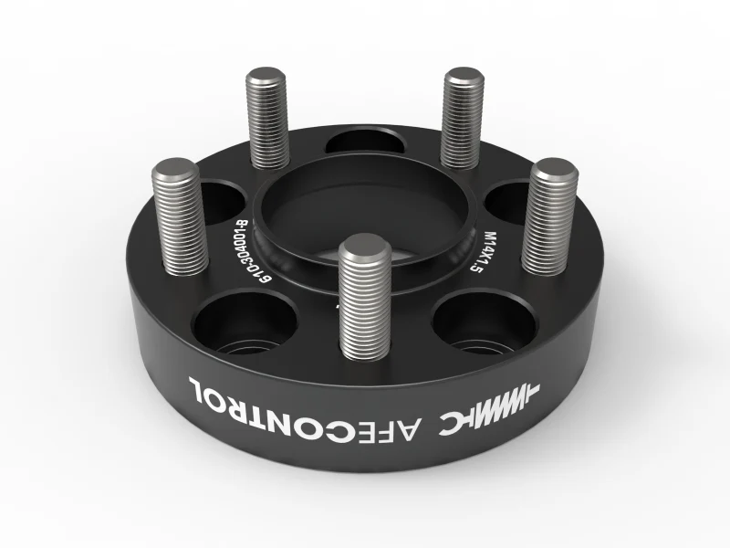 aFe CONTROL Billet Aluminum Wheel Spacers 5x114.3 CB70.5 1.25in - 15-24 Ford Mustang/20-23 Explorer - Image 6