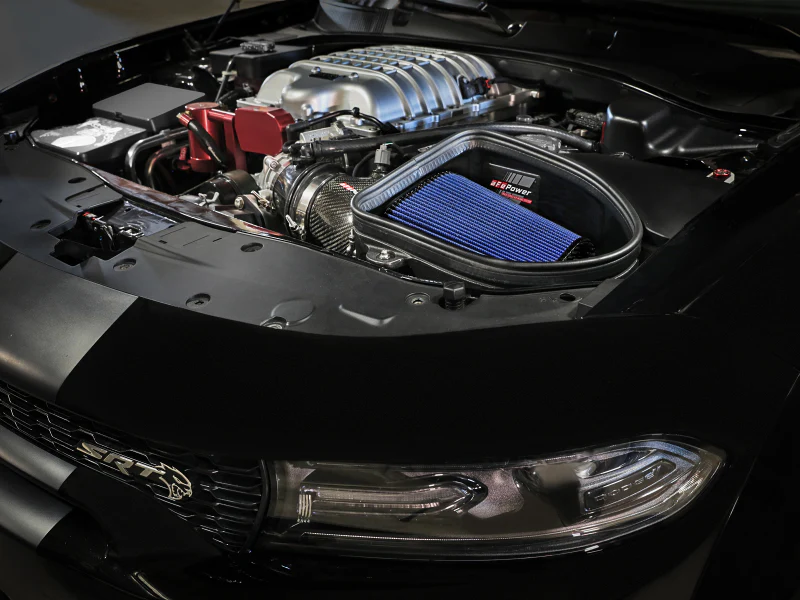 aFe Dodge Charger SRT Hellcat Redeye 21-23 V8-6.2L Track Series Stage-2 Carbon Fiber Intake Pro 5R - Image 2