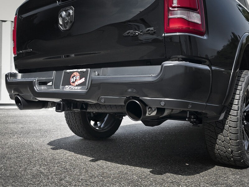 aFe Large Bore-HD 3 IN 409 Stainless Steel DPF-Back Exhaust System w/Black Tip RAM 1500 20-21 V6-3.0 - Image 4