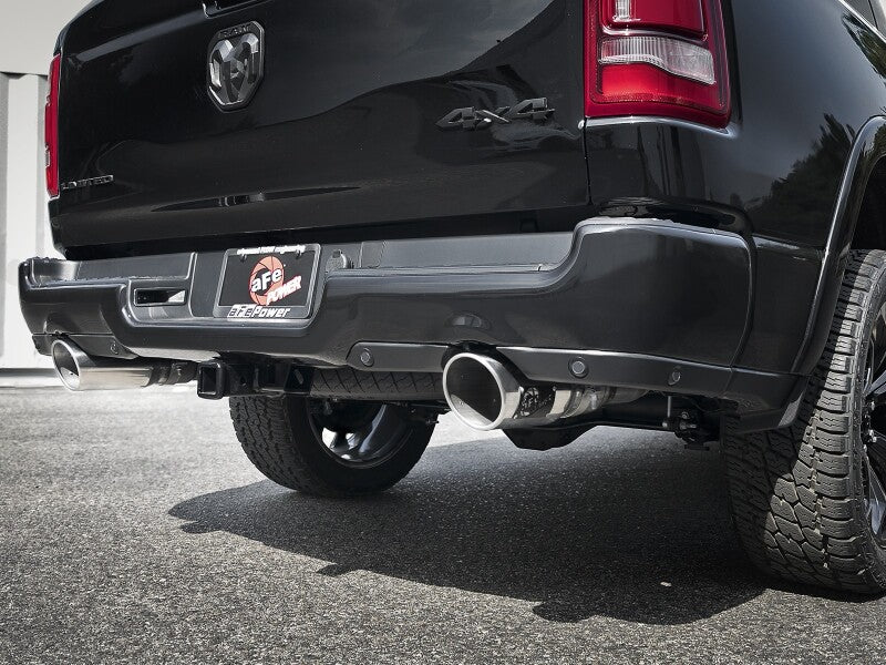 aFe Large Bore-HD 3in 409SS DPF-Back Exhaust System w/ Polished Tip RAM 1500 20-21 V6-3.0 - Image 3