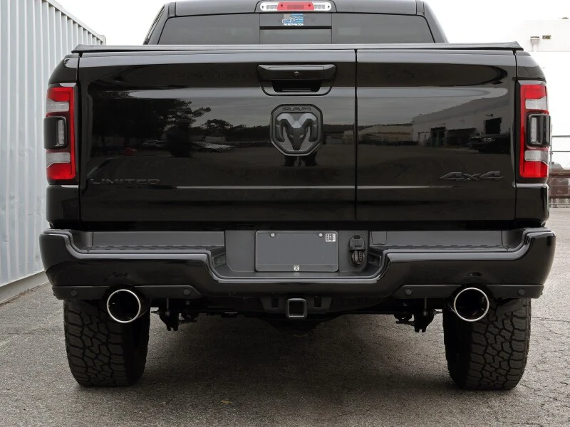aFe Large Bore-HD 3in 409SS DPF-Back Exhaust System w/ Polished Tip RAM 1500 20-21 V6-3.0 - Image 4