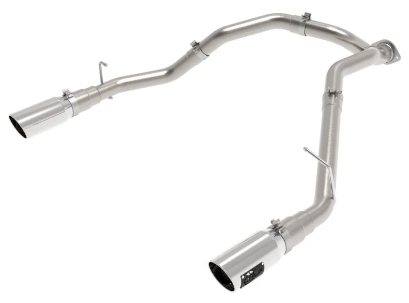 aFe Large Bore-HD 3in 409SS DPF-Back Exhaust System w/ Polished Tip RAM 1500 20-21 V6-3.0 - Image 6