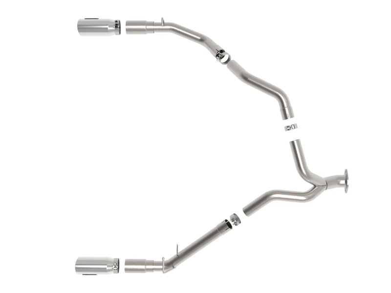 aFe Large Bore-HD 3in 409SS DPF-Back Exhaust System w/ Polished Tip RAM 1500 20-21 V6-3.0 - Image 8