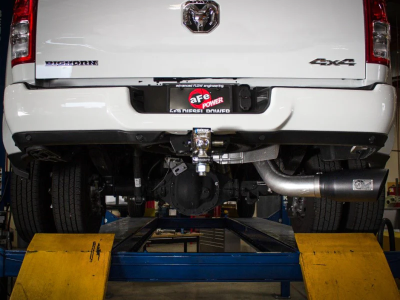 aFe LARGE BORE HD 5in 409-SS DPF-Back Exhaust w/Pol Tip 19-20 Ram Diesel Trucks L6-6.7L (td) - Image 2