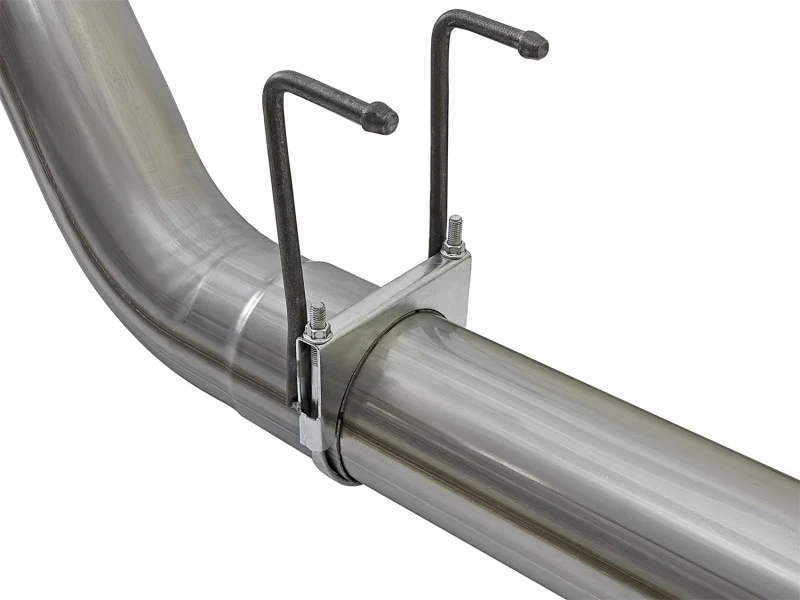 aFe LARGE BORE HD 5in 409-SS DPF-Back Exhaust w/Polished Tip 2017 Ford Diesel Trucks V8 6.7L (td) - Image 6
