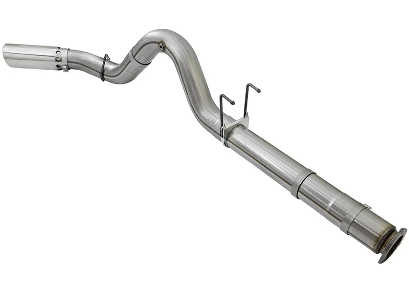 aFe LARGE BORE HD 5in 409-SS DPF-Back Exhaust w/Polished Tip 2017 Ford Diesel Trucks V8 6.7L (td) - Image 8