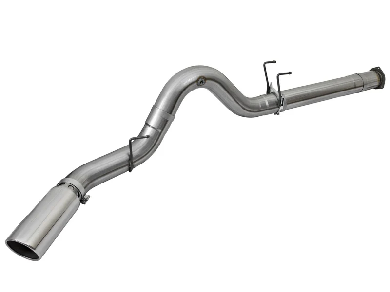 aFe LARGE BORE HD 5in 409-SS DPF-Back Exhaust w/Polished Tip 2017 Ford Diesel Trucks V8 6.7L (td) - Image 9