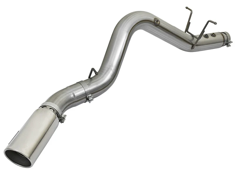 aFe LARGE BORE HD 5in 409-SS DPF-Back Exhaust w/Polished Tip 2017 GM Duramax V8-6.6L (td) L5P - Image 8