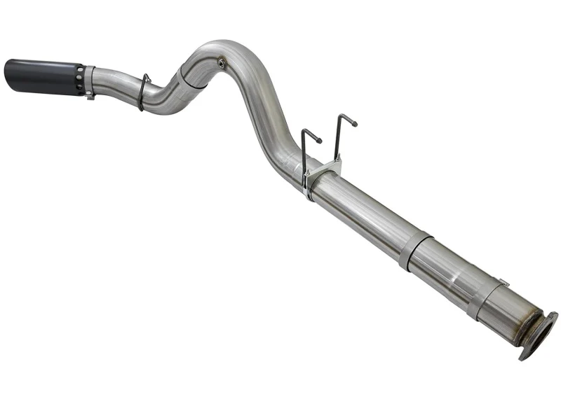aFe Large Bore-HD 5in DPF Back 409 SS Exhaust System w/Black Tip 2017 Ford Diesel Trucks V8 6.7L(td) - Image 7