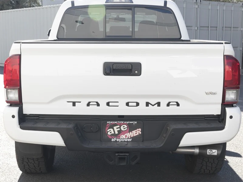 aFe MACH Force-Xp 2-1/2in 304 SS Cat-Back Exhaust w/Black Tips 2016+ Toyota Tacoma L4-2.7L / V6-3.5L - Image 2