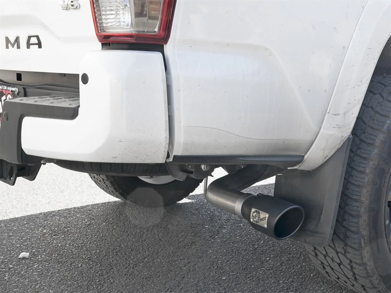 aFe MACH Force-Xp 2-1/2in 304 SS Cat-Back Exhaust w/Black Tips 2016+ Toyota Tacoma L4-2.7L / V6-3.5L - Image 4