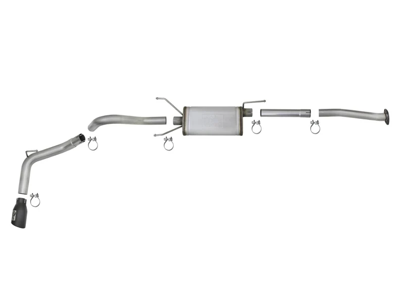 aFe MACH Force-Xp 2-1/2in 304 SS Cat-Back Exhaust w/Black Tips 2016+ Toyota Tacoma L4-2.7L / V6-3.5L - Image 8