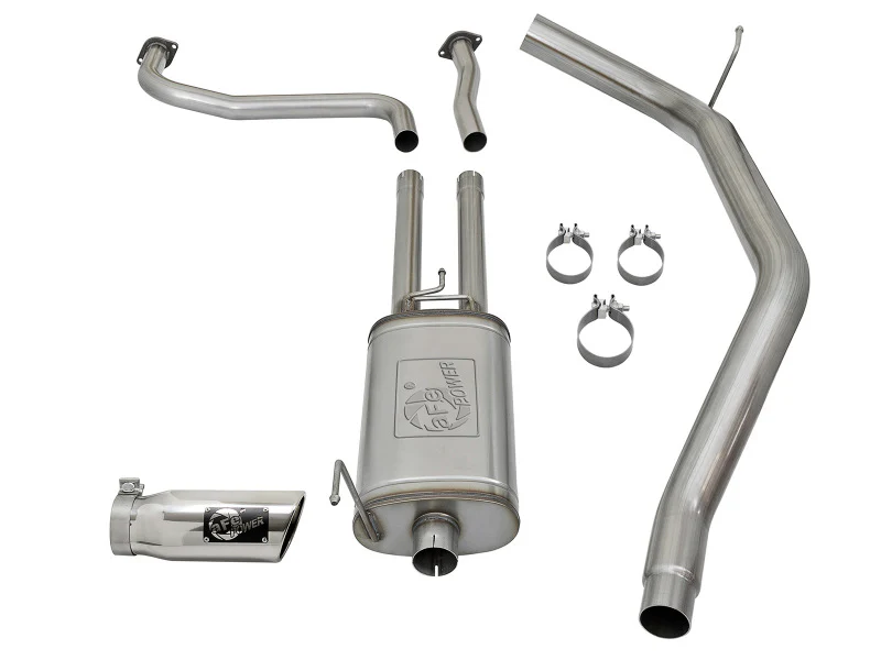 aFe MACH Force-Xp 2-1/2in Cat-Back Exhaust System w/ Polished Tip 16-17 Nissan Titan XD V8 5.6L - Image 8
