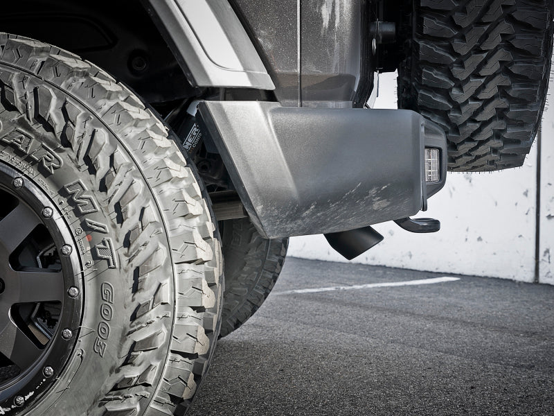 aFe MACH Force-Xp Axle-Back Exhaust System w/Black Tip 18-20 Jeep Wrangler L4-2.0T / V6-3.6L - Image 2