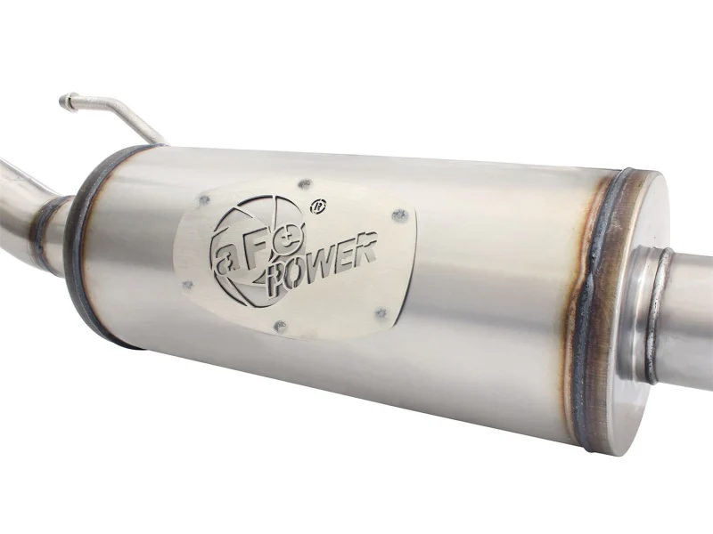 aFe MACHForce XP 2-1/2in SS-409 Cat-Back Exhausts w/ 18in Muffler 07-17 Jeep Wrangler V6-3.6L - Image 2