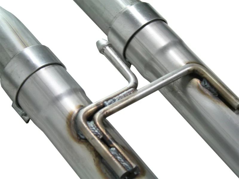 aFe MACHForce XP Exhaust Cat-Back 2.5/3in SS-409 w/ Polished Tip 04-12 Nissan Titan V8 5.6L - Image 6
