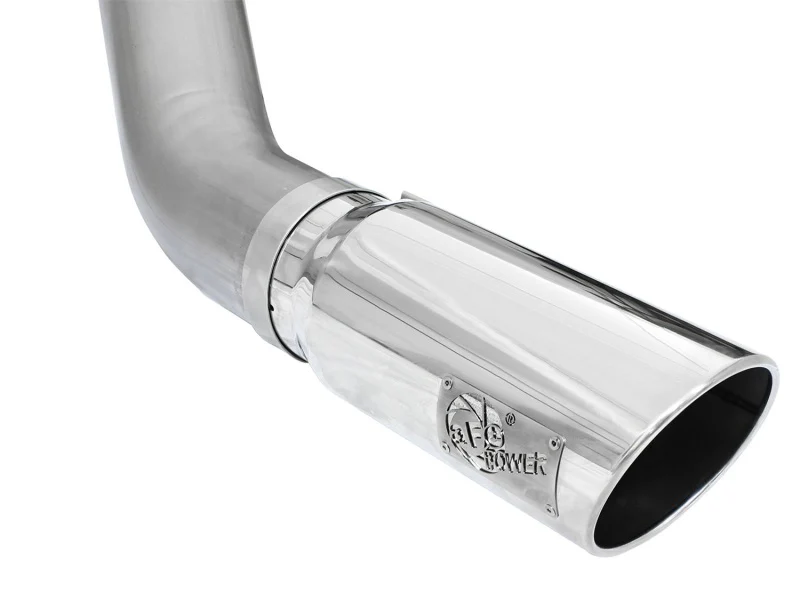 aFe MACHForce XP Exhaust Large Bore 5in DPF-Back Alu. 13-15 Dodge Trucks L6-6.7L (td) *Polish Tip - Image 5