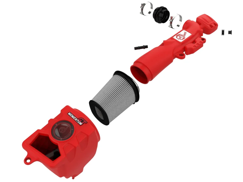aFe Momentum GT Pro DRY S Cold Air Intake System 2018+ Jeep Wrangler (JL) V6 3.6L (Red Edition) - Image 9