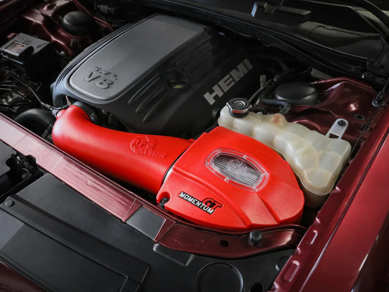 aFe Momentum GT Pro Dry S Stage-2 Intake System 11-15 Dodge Challenger / Charger R/T 5.7L HEMI - Red - Image 2