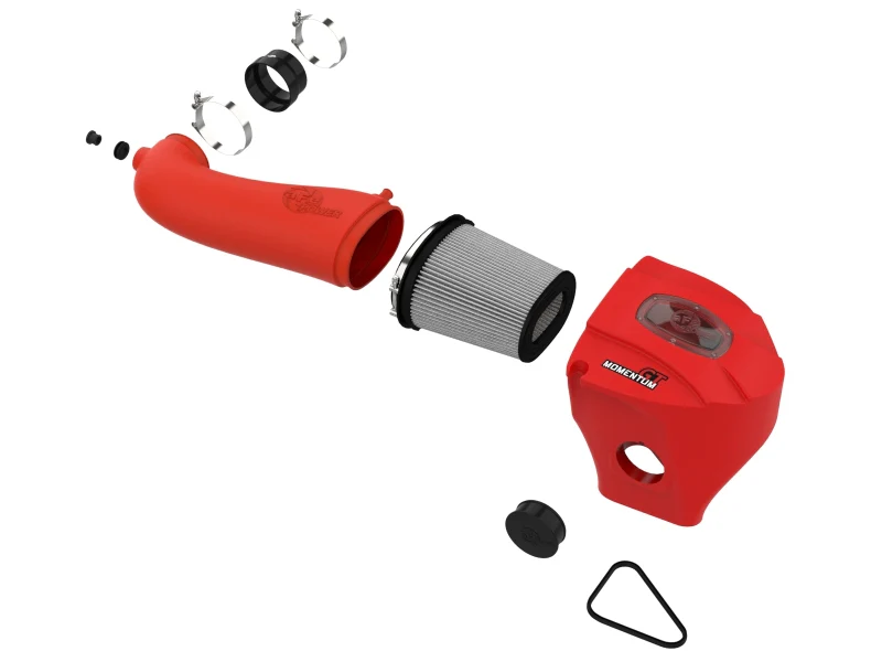aFe Momentum GT Pro Dry S Stage-2 Intake System 11-15 Dodge Challenger / Charger R/T 5.7L HEMI - Red - Image 4