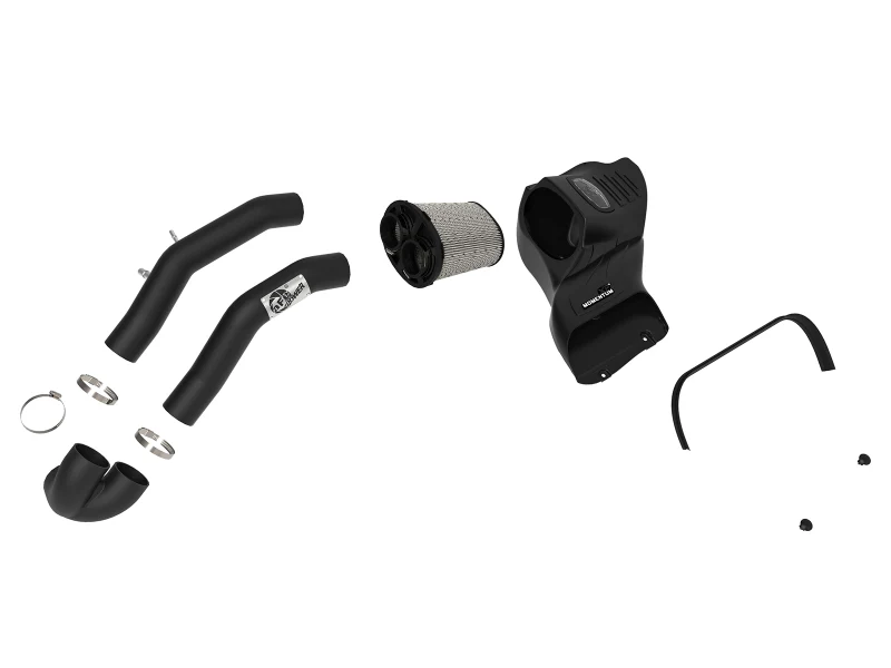 aFe Momentum XP Pro DRY S Cold Air Intake System w/ Black Aluminum Intake Tubes - Image 4