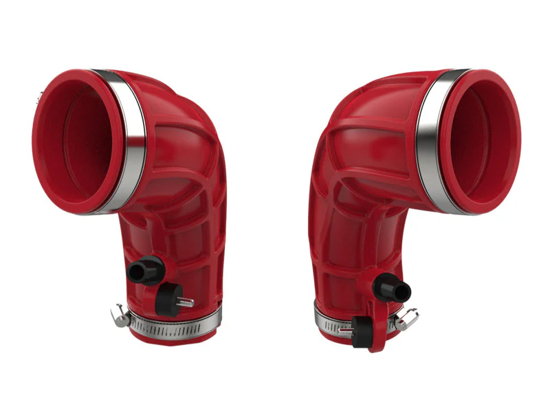 aFe Power 22-24 Toyota Land Cruiser (J300) / 22-24 Toyota Tundra V6-3.4L (tt) Red Turbo Inlet Pipes - Image 10