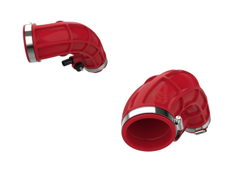 aFe Power 22-24 Toyota Land Cruiser (J300) / 22-24 Toyota Tundra V6-3.4L (tt) Red Turbo Inlet Pipes - Image 8
