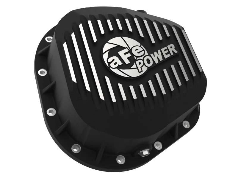 aFe Power Cover Diff Rear Machined COV Diff R Ford Diesel Trucks 86-11 V8-6.4/6.7L (td) Machined - Image 6