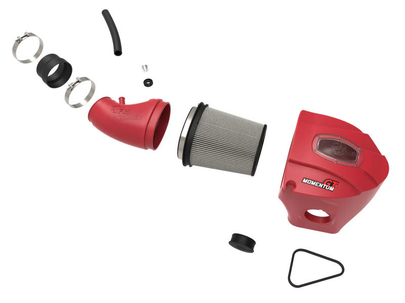 aFe POWER Momentum GT Limited Edition Cold Air Intake 11-17 Dodge Challenger/Charger SRT - Red - Image 6