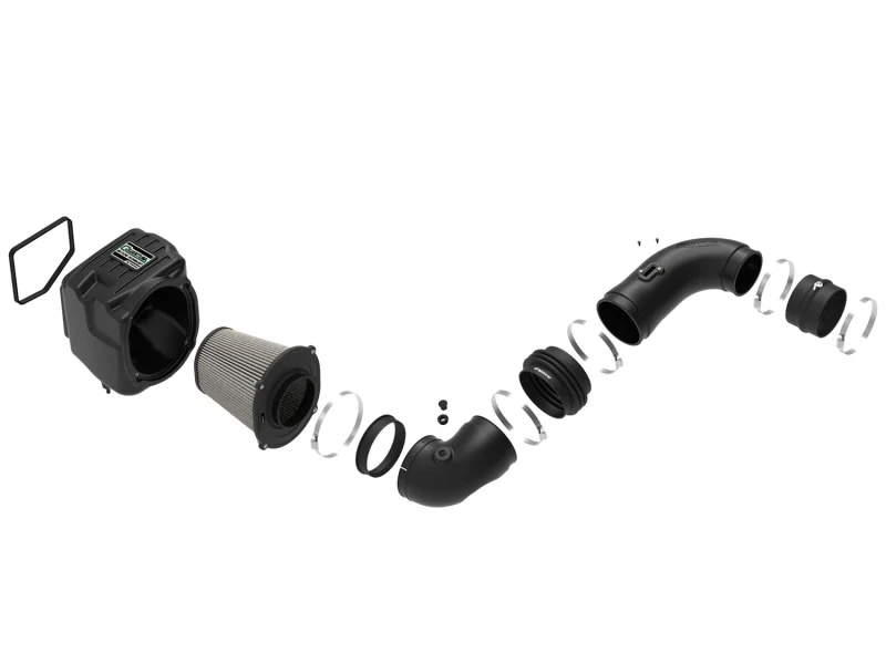 aFe Quantum Pro DRY S Cold Air Intake System 08-10 GM/Chevy Duramax V8-6.6L LMM - Dry - Image 5