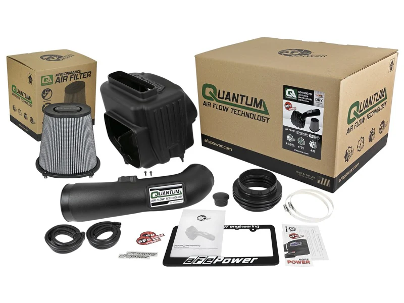 aFe Quantum Pro DRY S Cold Air Intake System 17-18 GM/Chevy Duramax V8-6.6L L5P - Dry - Image 7