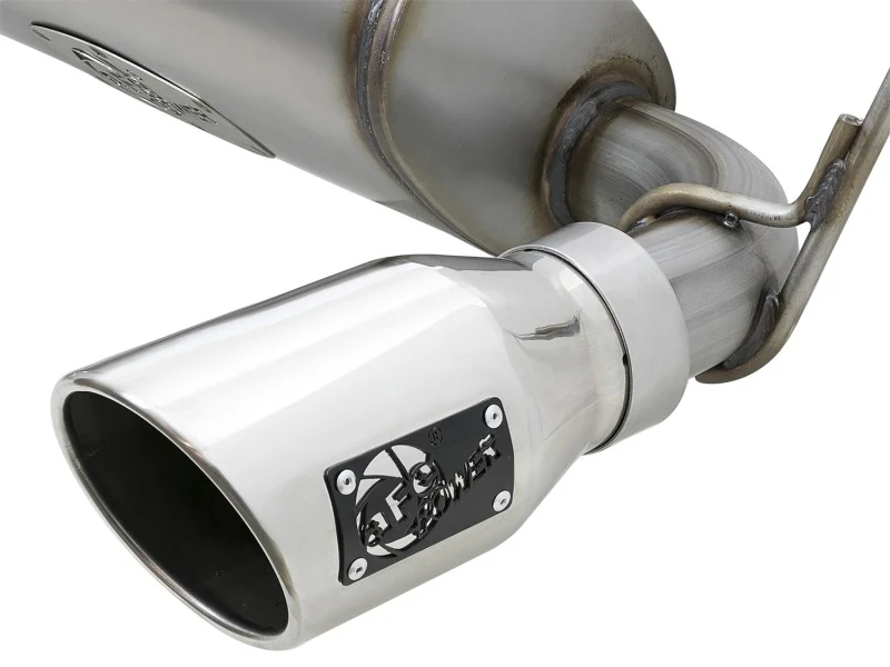 aFe Rebel Series 2.5in 409 SS Cat-Back Exhaust w/ Polished Tips 07+ Jeep Wrangler (JK) V6 3.6L/3.8L - Image 2